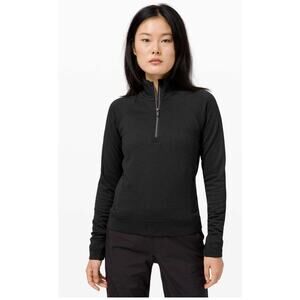 NWT Lululemon Engineered Warmth Half Zip
Black / Black 8